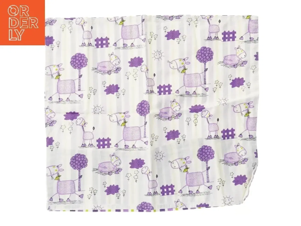 Billede 1 - Børnetæppe med dyremotiver (str. 42x37,5 cm)