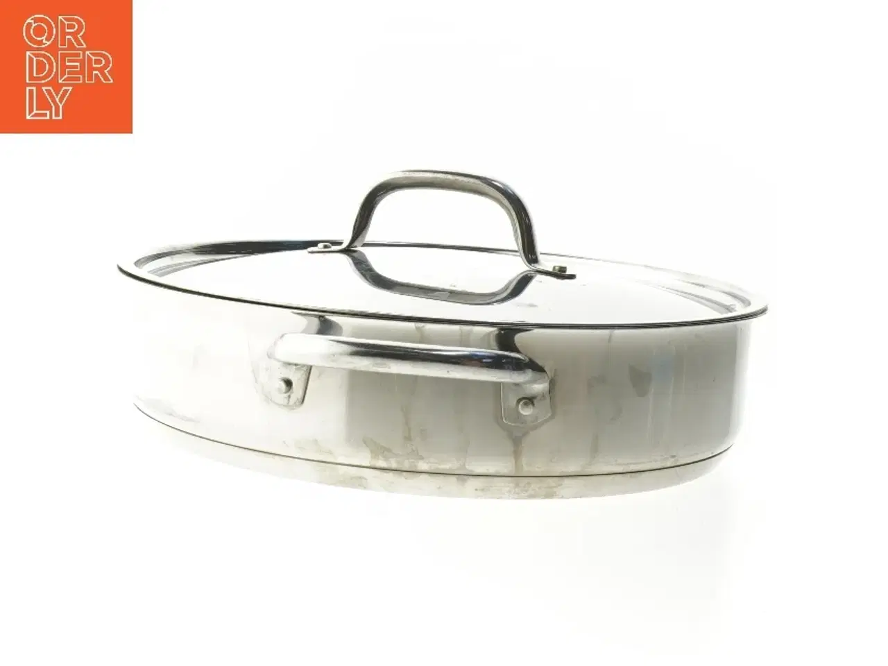 Billede 2 - Rustfri stegegryde med glaslåg fra IKEA (str. Ø 29,5 cm)