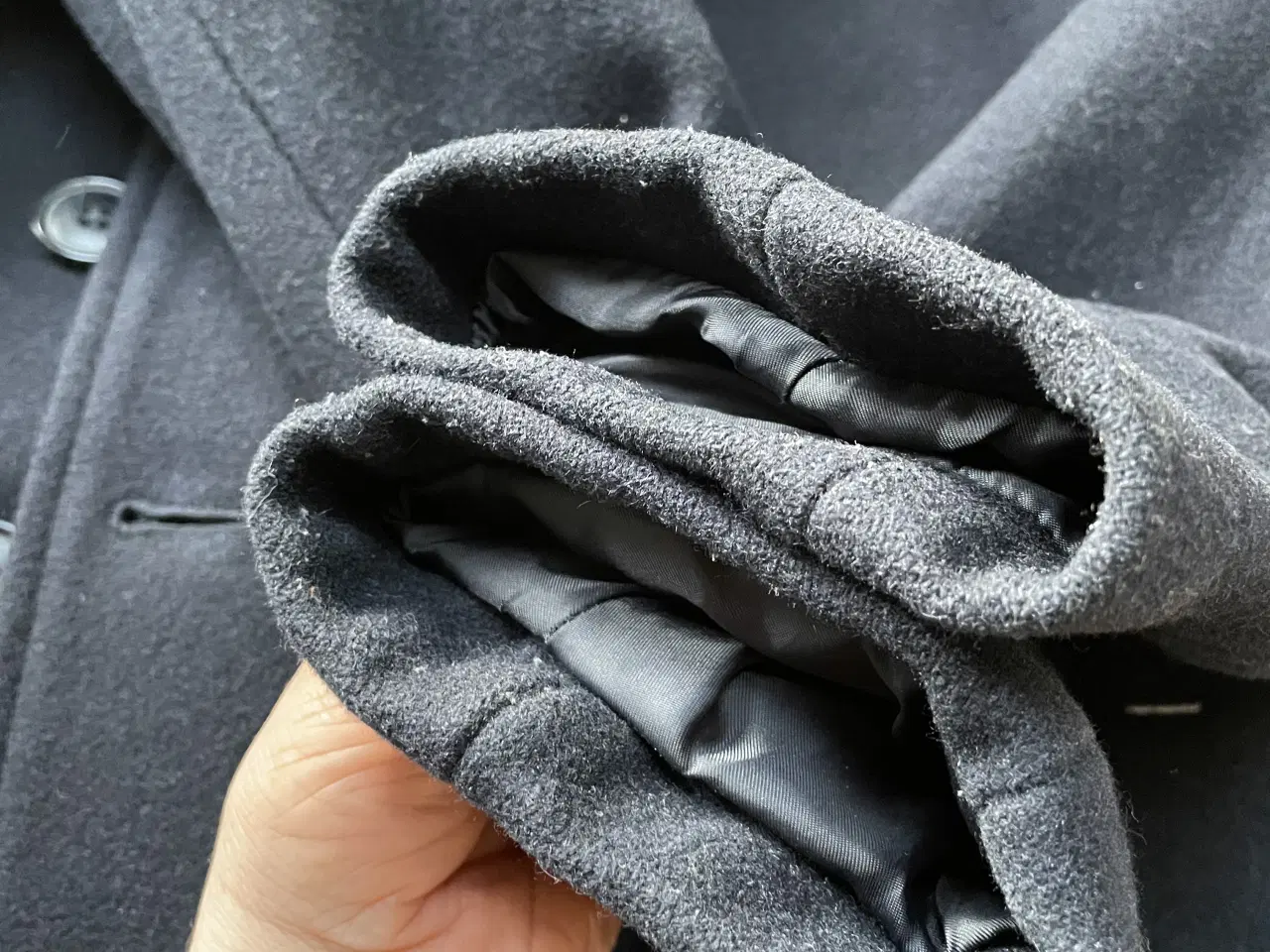 Billede 8 - Marineblå herrejakke i uld str L