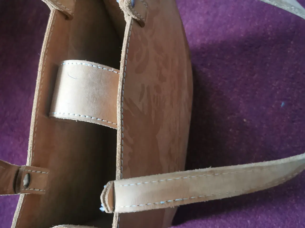 Billede 5 - Kernelæder taske/shopper. 