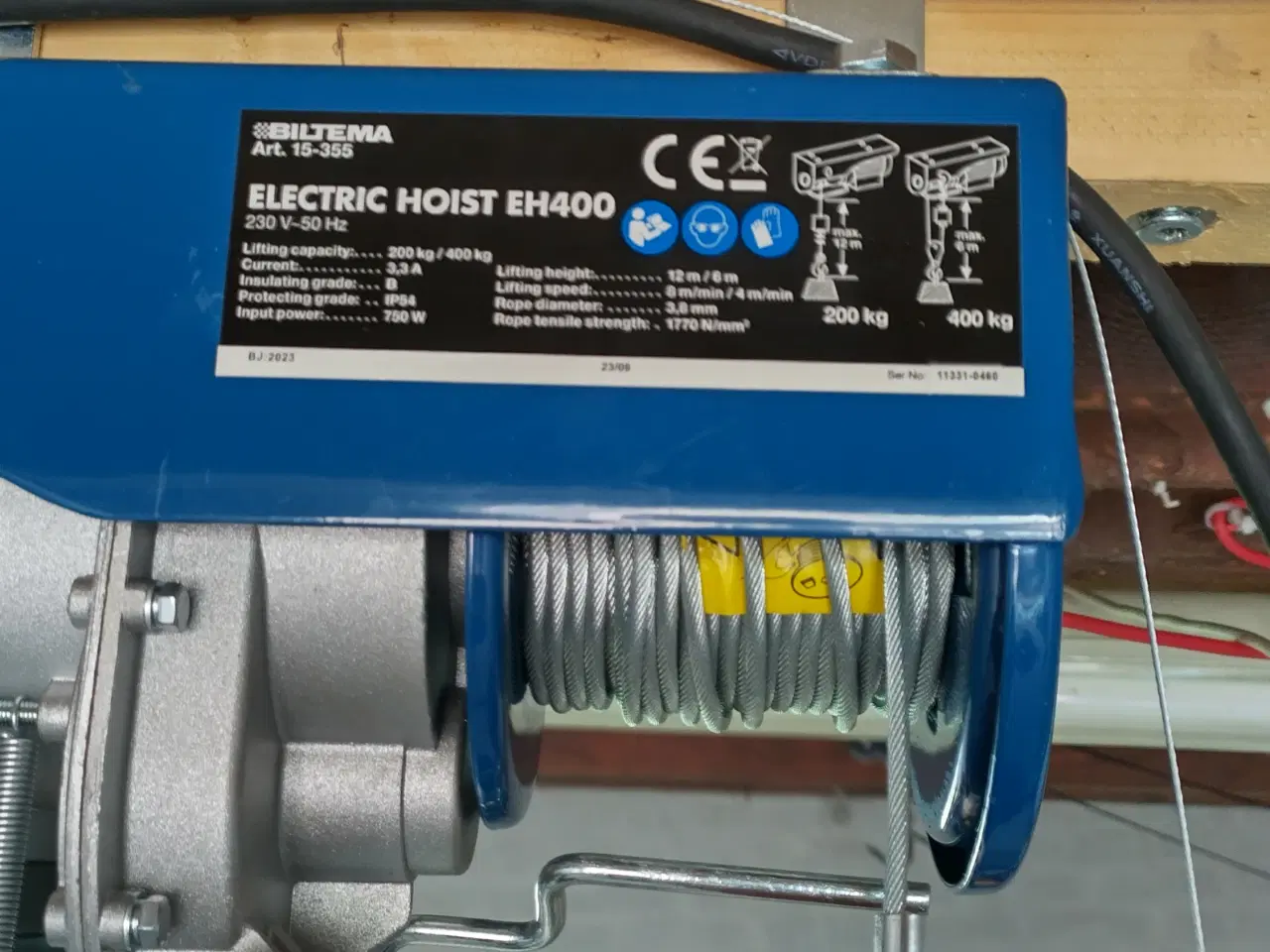 Billede 2 - Elektrisk talje