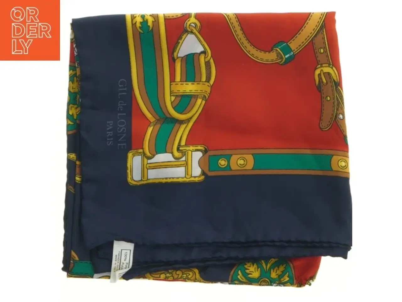 Billede 1 - Designet tørklæde fra GIL de LOSNE (str. 80x80 cm)