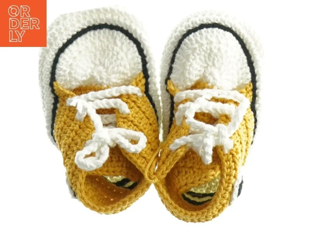 Billede 2 - Hæklede babysko (str. Længde 11 cm)
