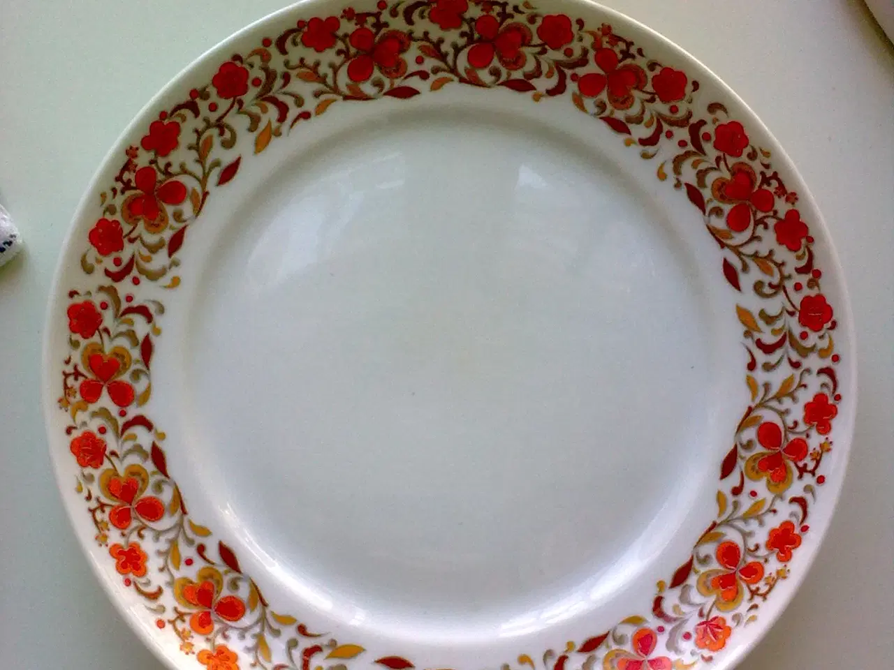 Billede 5 - Orange dekor tallerken 6 T festligt nytår