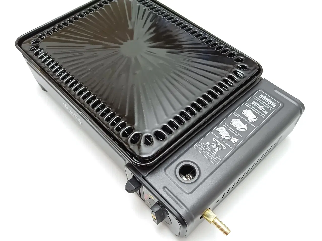 Billede 3 - NY! 2,2kW Gasgrill + 8 Dåser med gas + Regulator