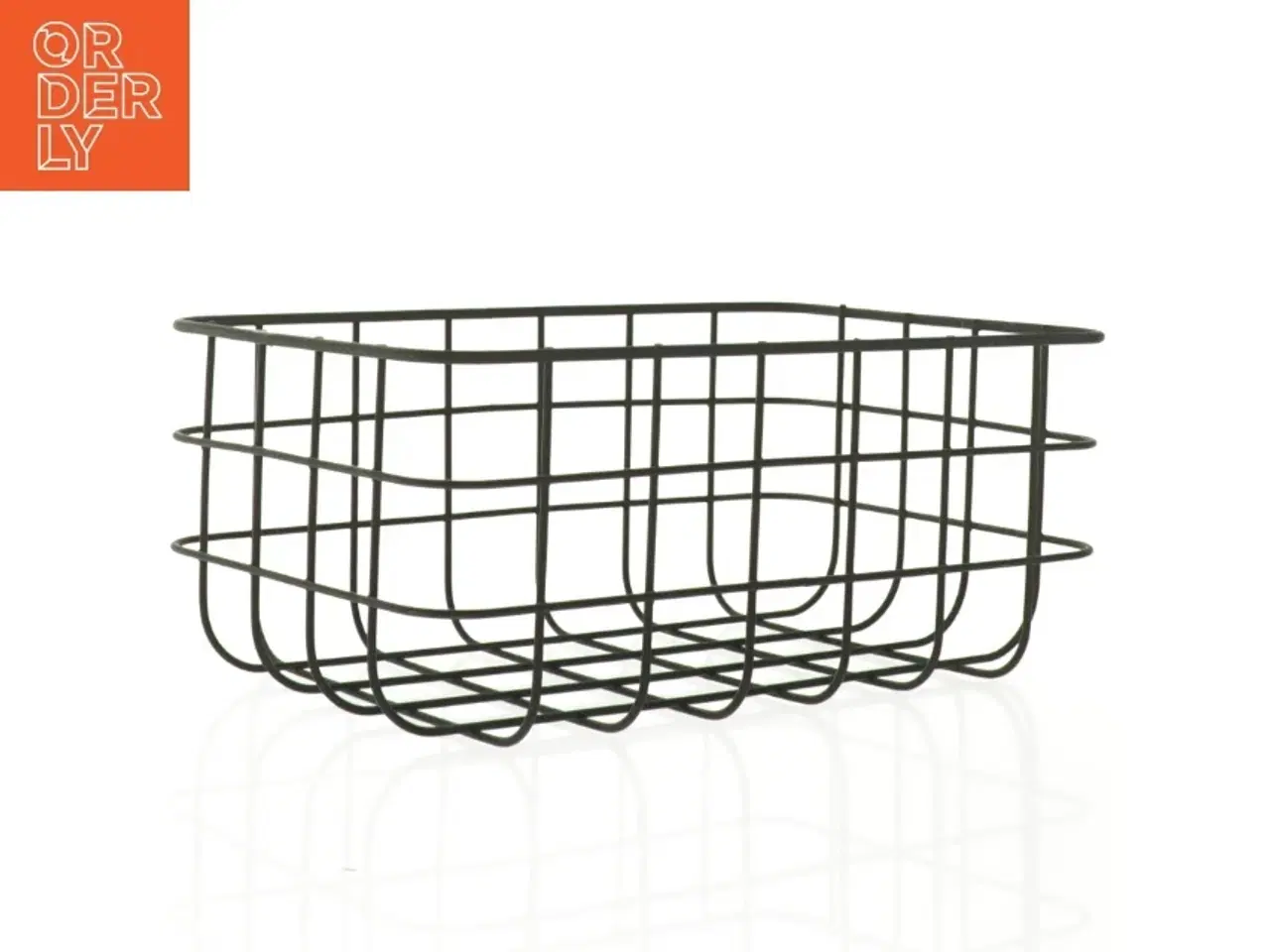 Billede 2 - Metal trådkurv (str. 23 x 15 x 10 cm)