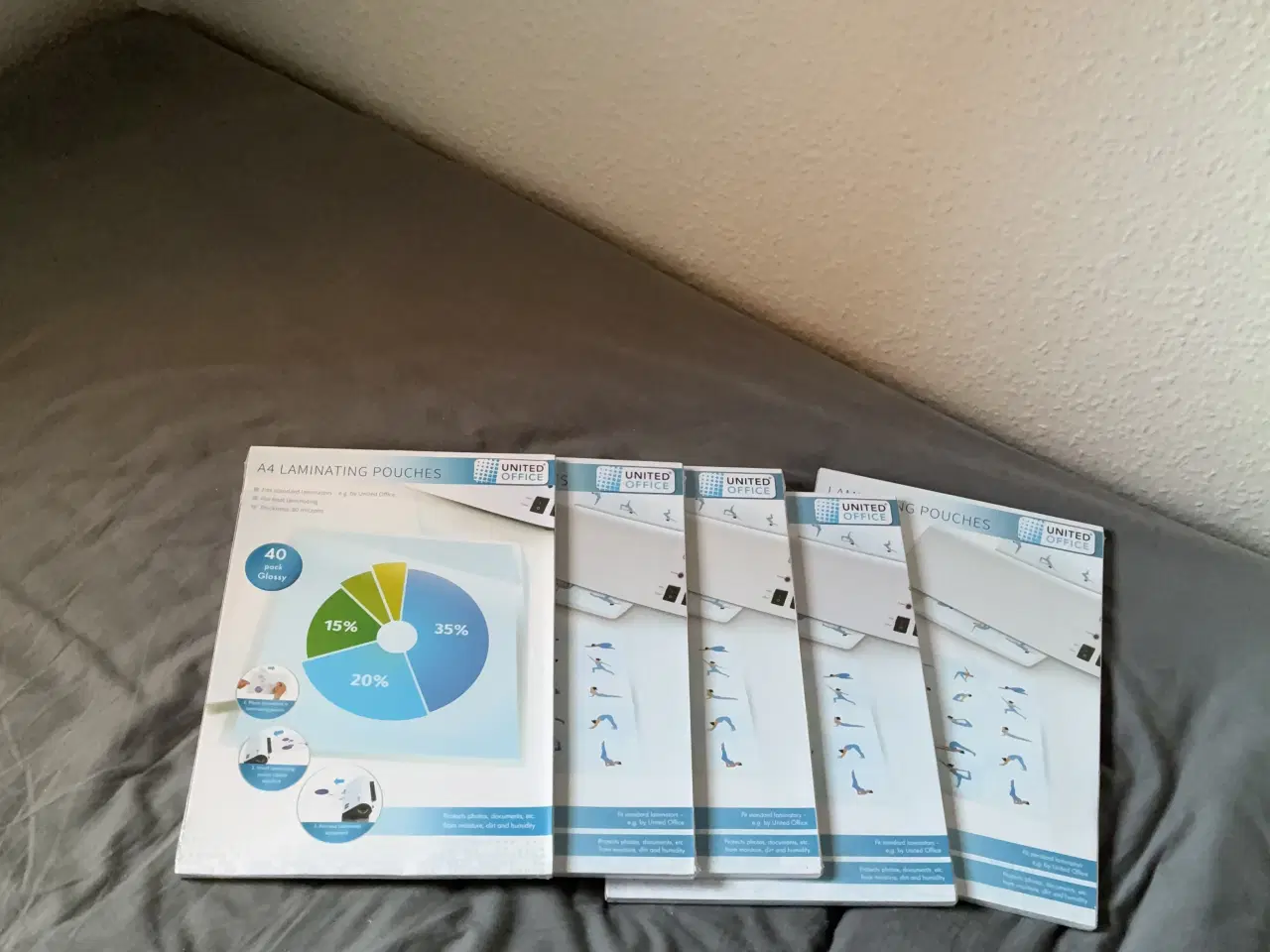 Billede 3 - 5 pakker laminerings i alt 200stk