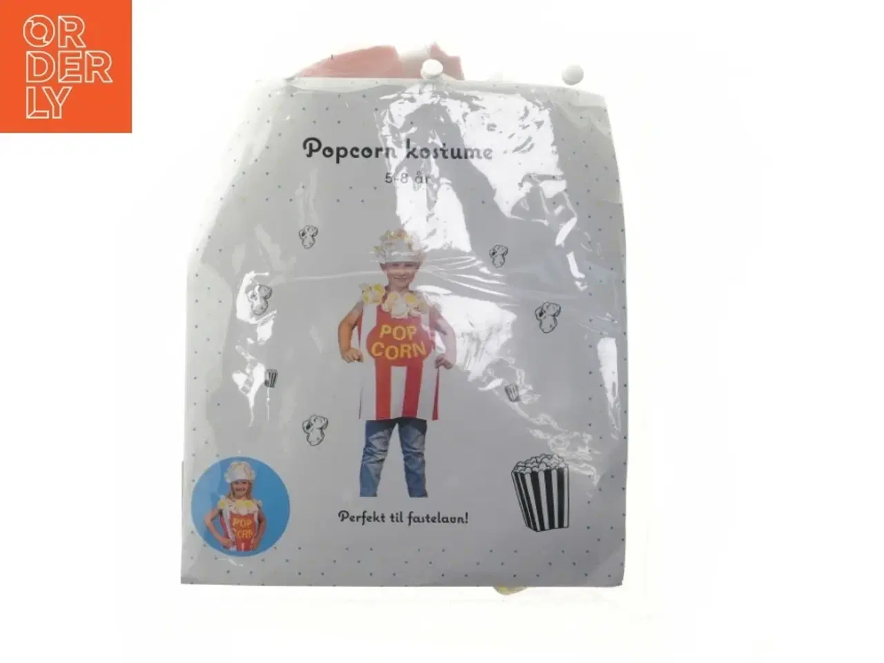 Billede 1 - Popcorn kostume til børn (str. 5-8 år)
