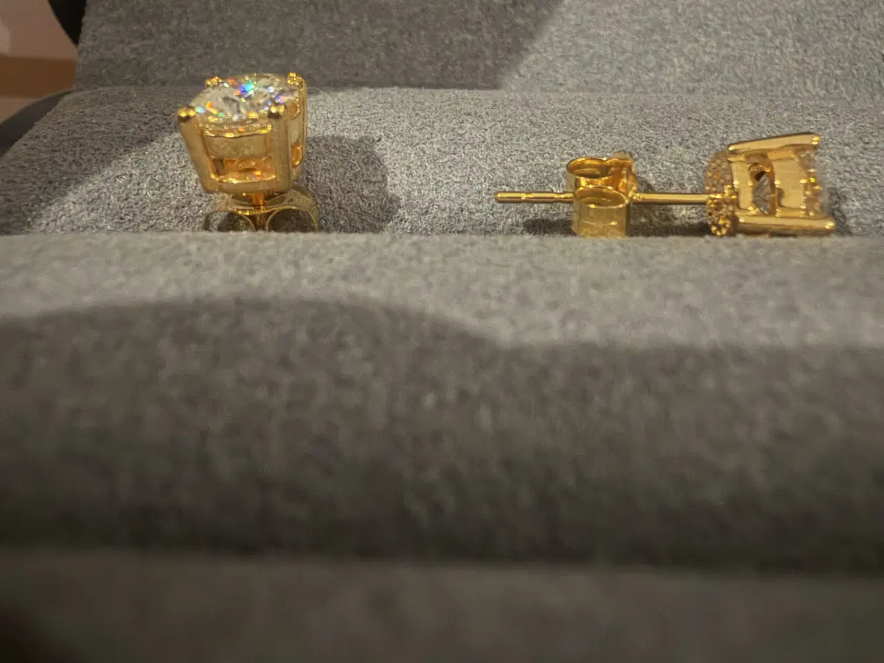 Billede 2 - 18karat Au750 0,5carat lab-grown moissanite 