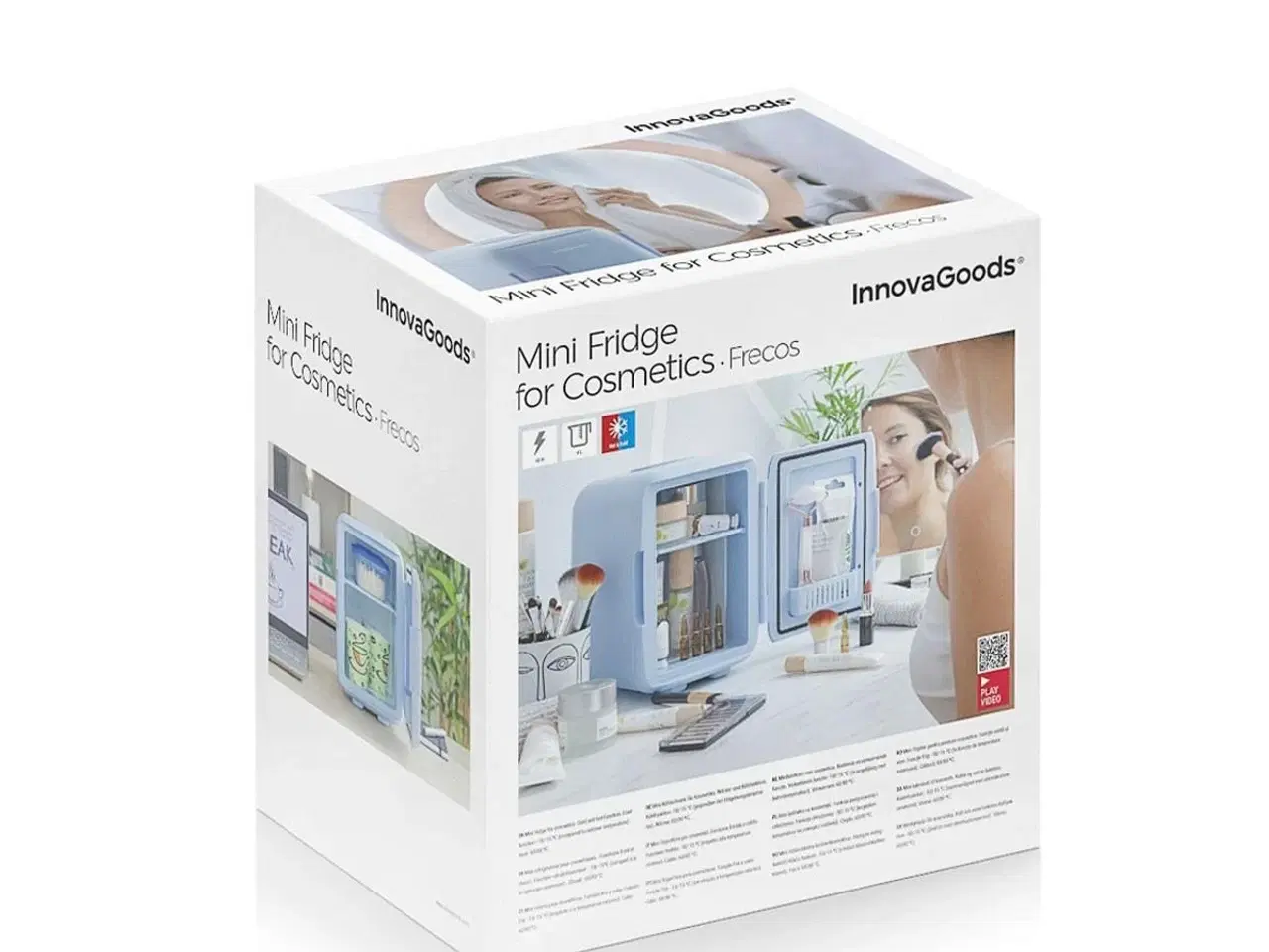 Billede 2 - Mini Cosmetics Køleskab Frecos - 4 L, blå