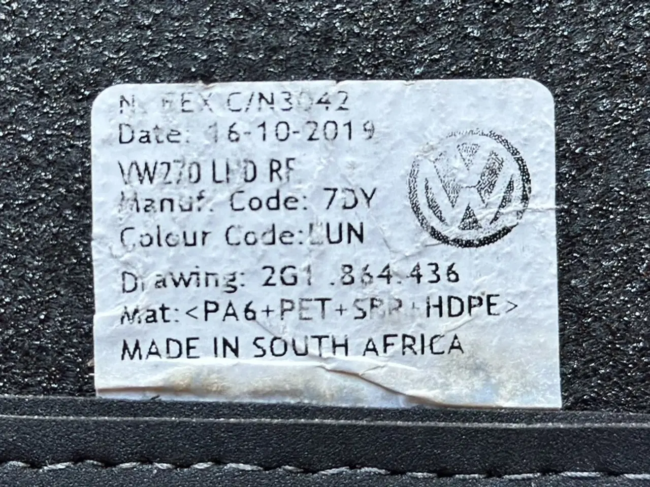 Billede 6 - Originale bilmåtter til Polo VW