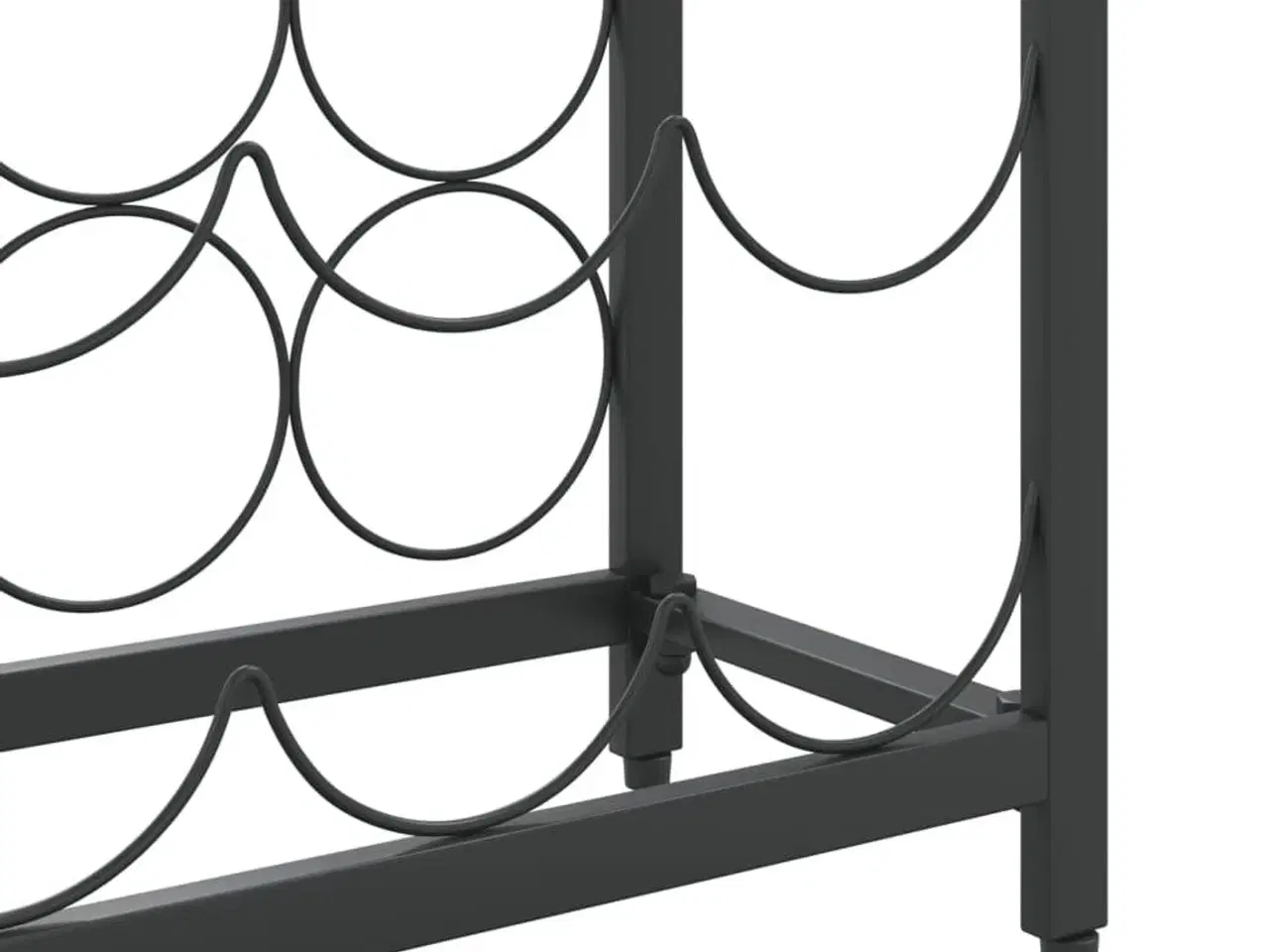 Billede 6 - Vinreol til 57 flasker 34x18x200 cm smedejern sort