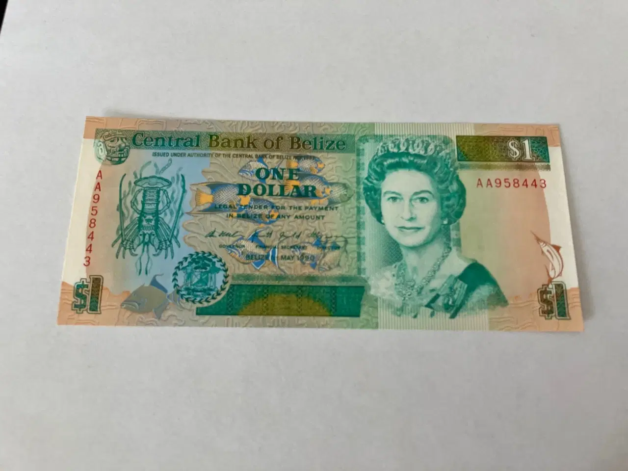 Billede 1 - 1 Dollar Belize 1990