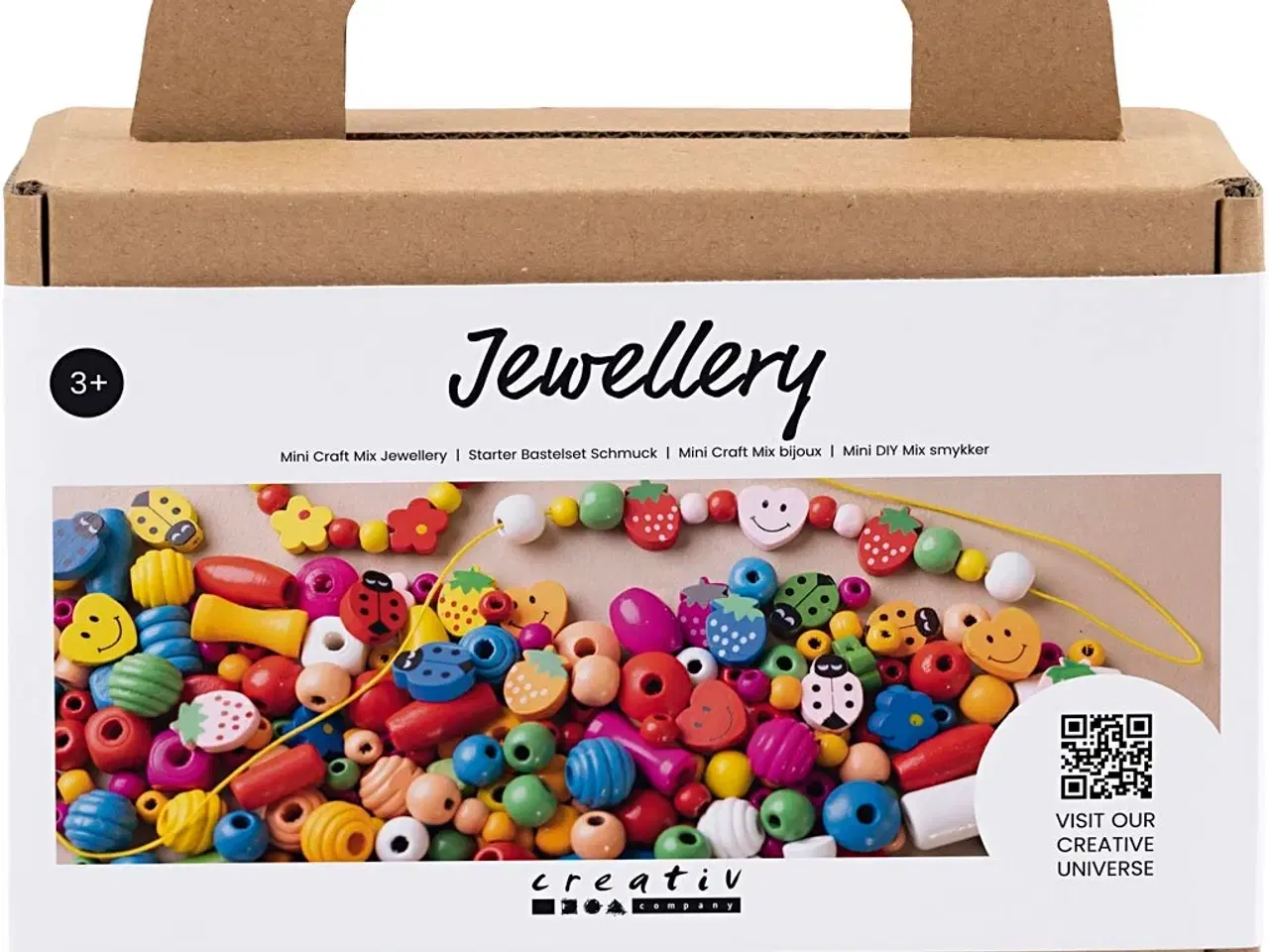 Billede 1 - Mini DIY Mix Smykker, ca. 564 stk., glade farver, 1 pk.