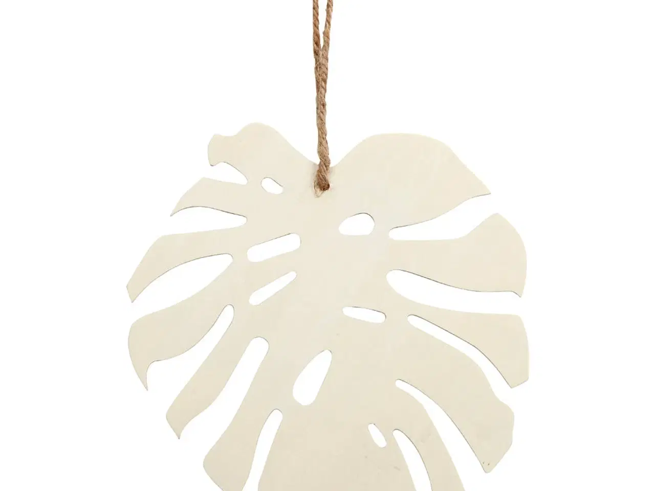 Billede 1 - Monstera Blad i Lyst Træ - 20 cm Højde