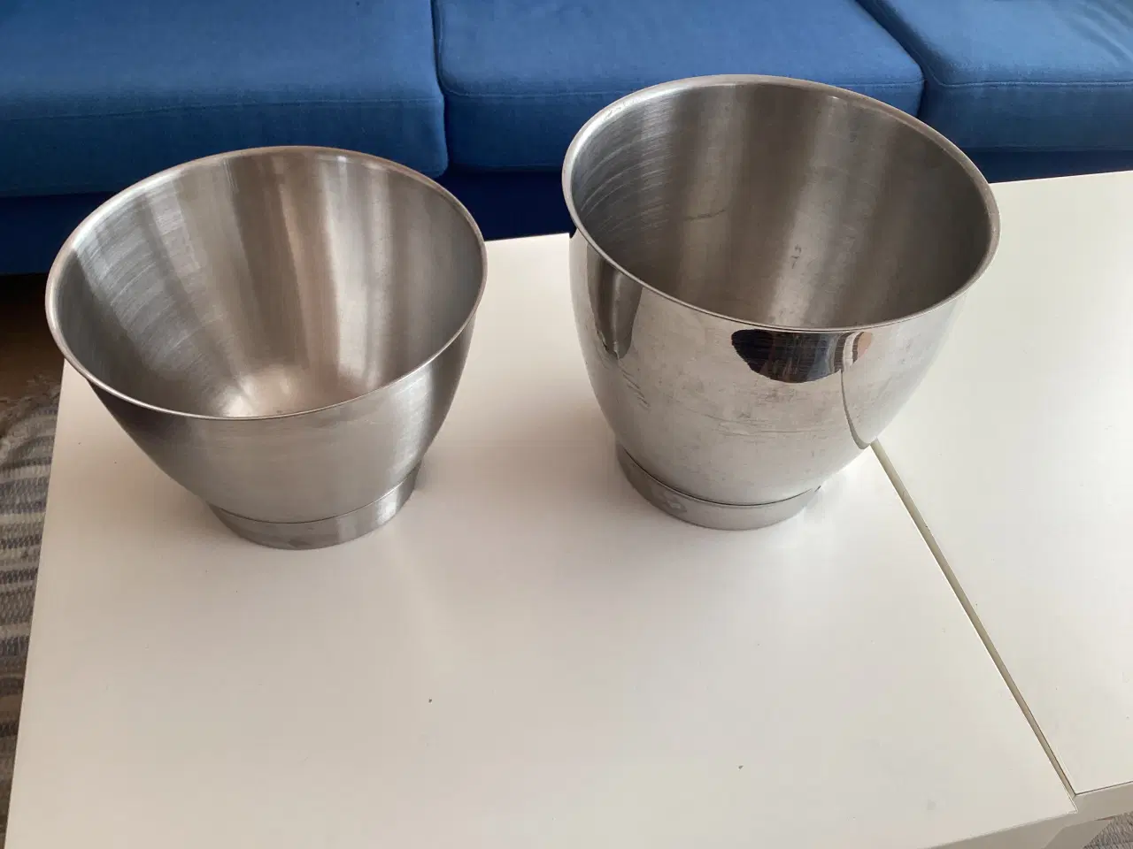 Billede 1 - 2 Kenwood røreskåle i rustfrit stål- 4,6 l & 6,7 l