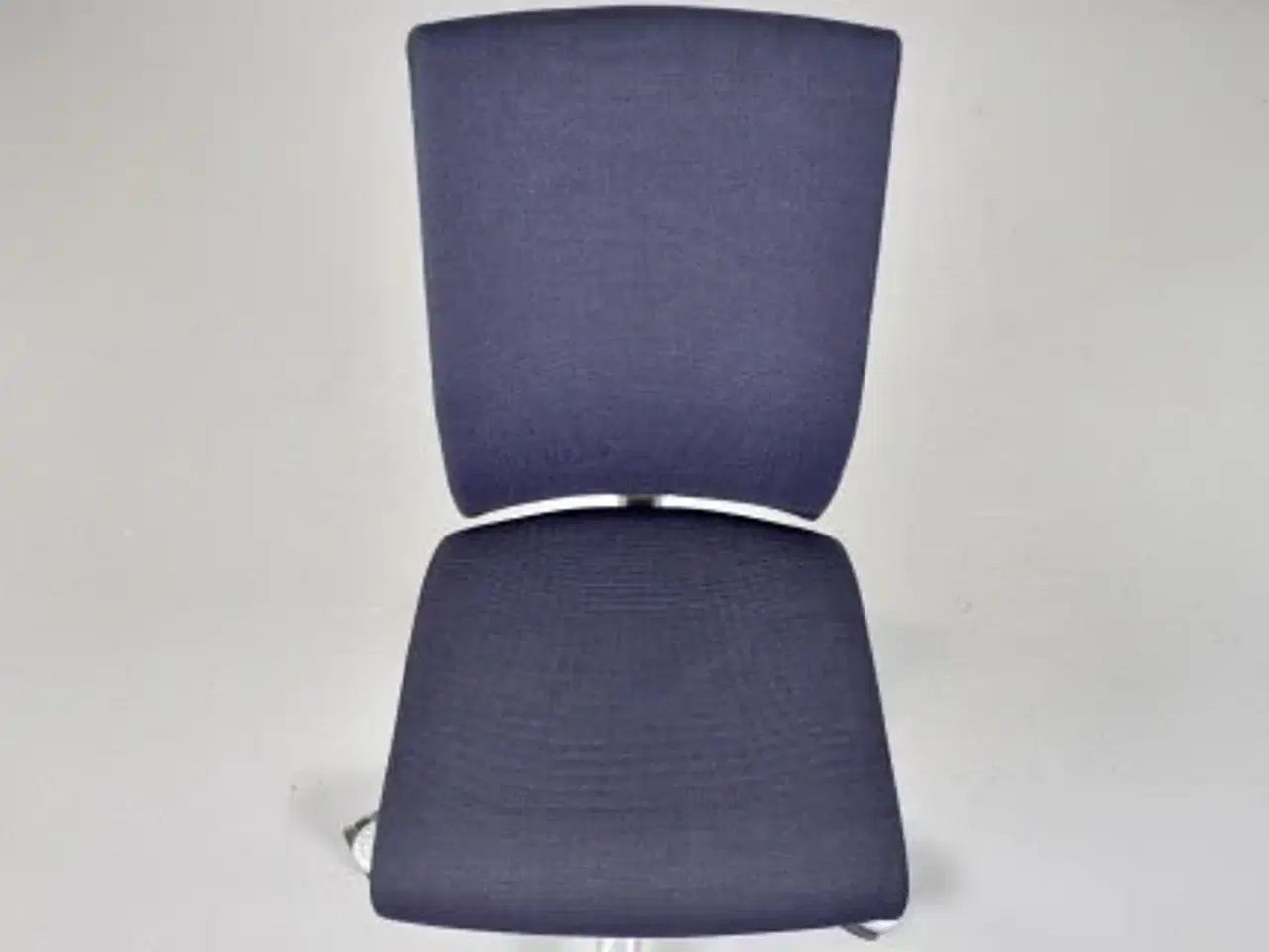 Billede 5 - Häg h04 credo kontorstol med sort/blå polster, høj ryg og grå stel