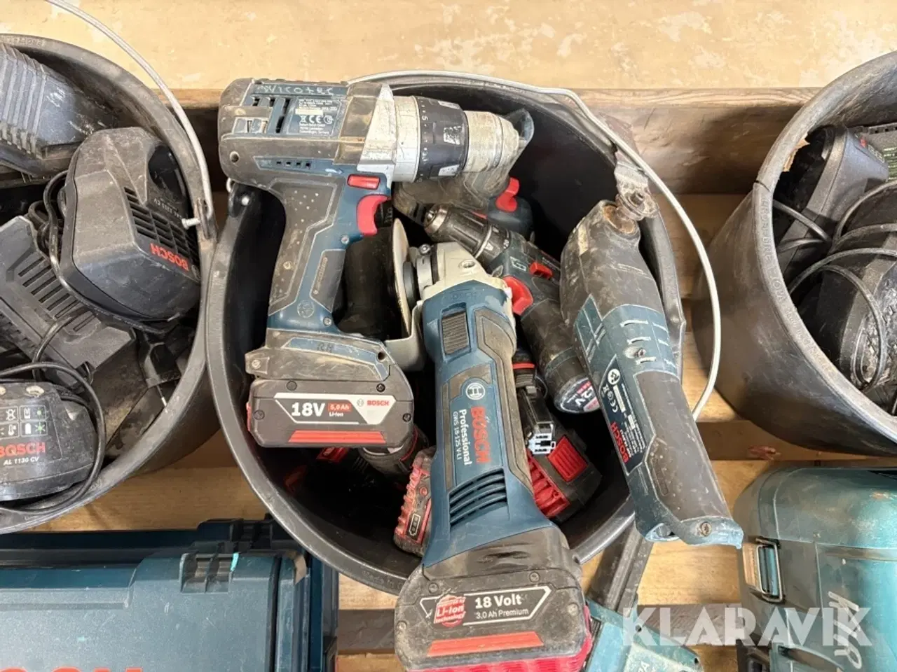 Billede 7 - Assorteret håndværktøj Bosch/Makita - 1 palle