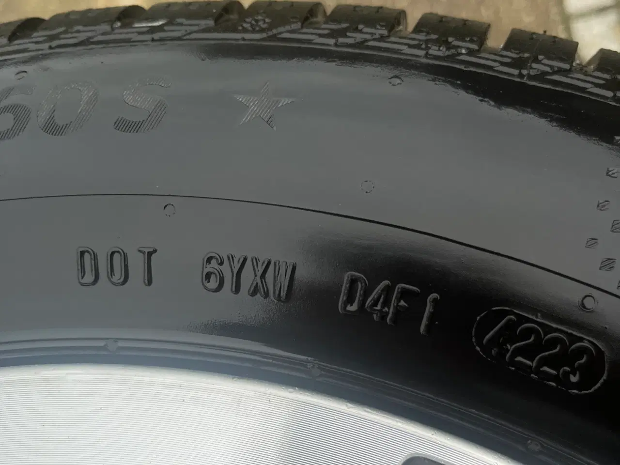 Billede 5 - 4 stk. Alufælge med fine Continental Vinterdæk