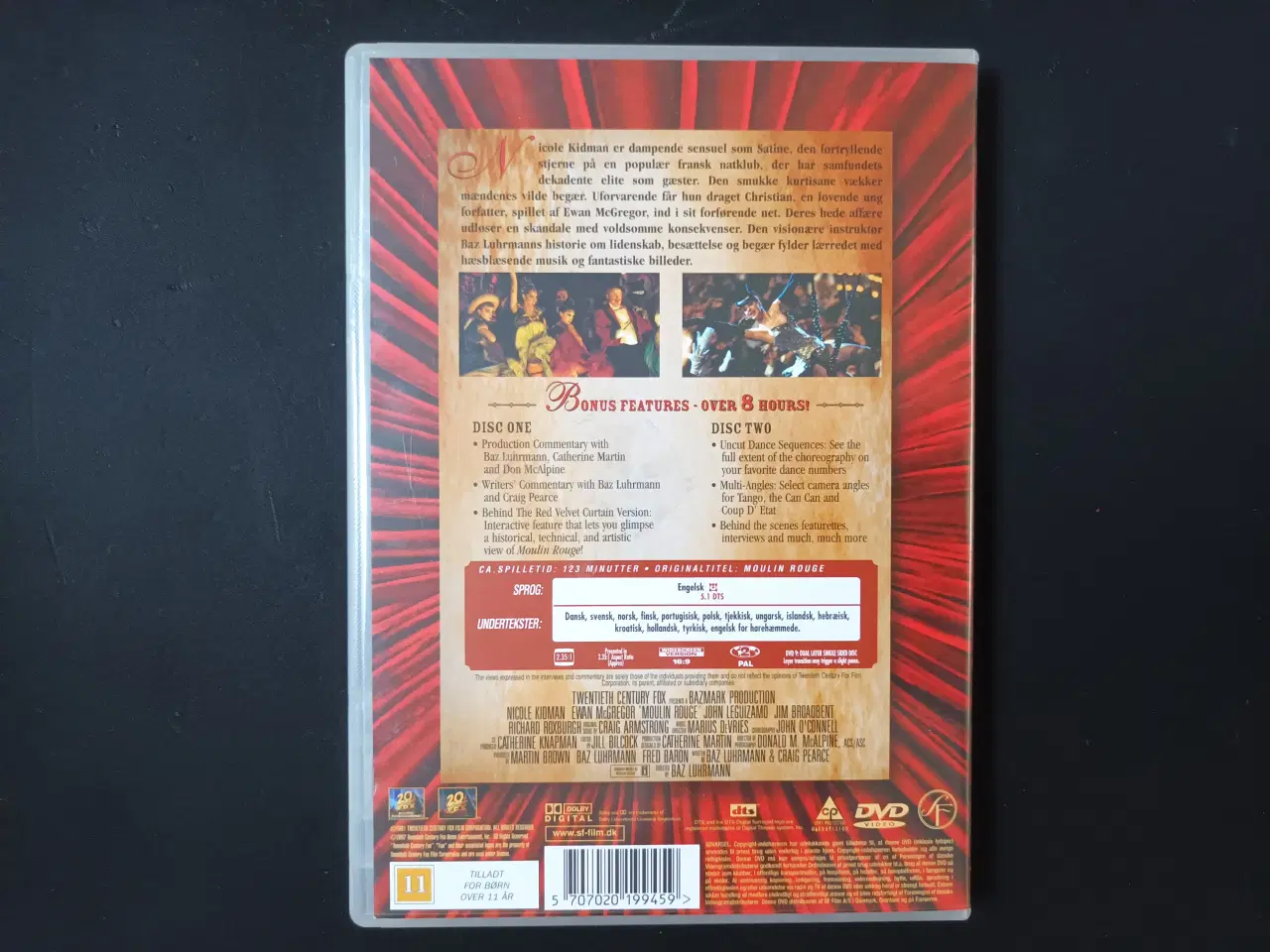 Billede 2 - Moulin Rouge Dobbelt dvd