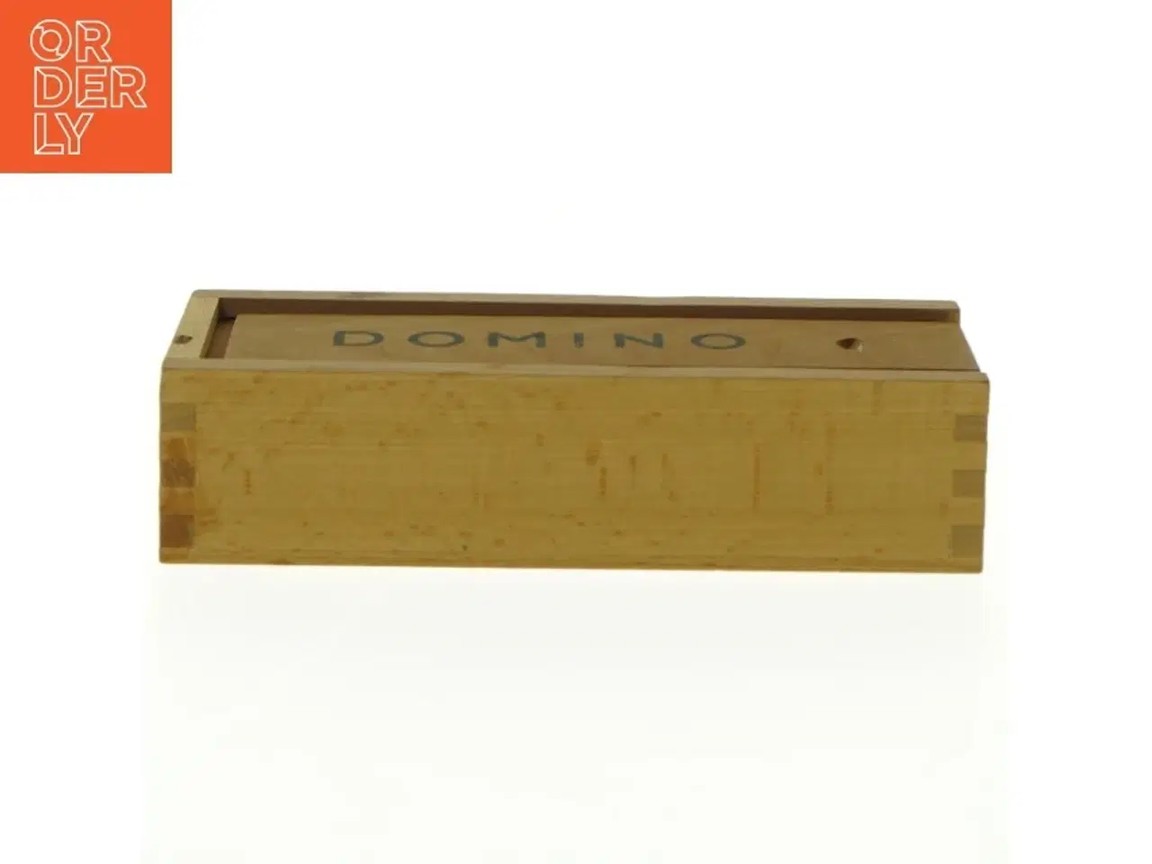Billede 3 - Dominospil i trækasse (str. 17,5 x 6 cm)
