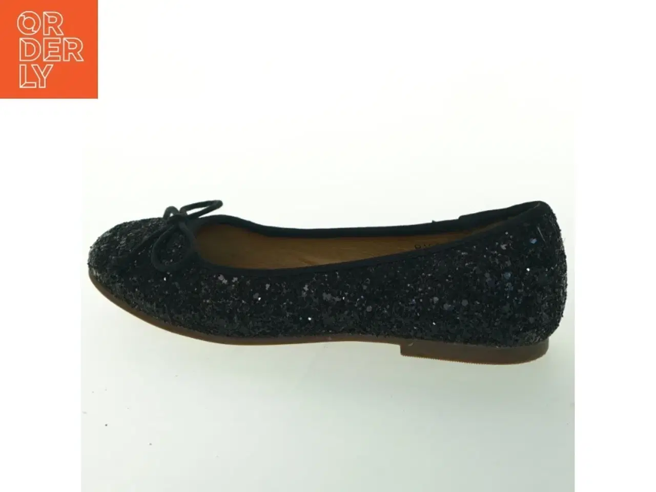 Billede 1 - Glitrende sorte ballerina sko fra Petit (str. 32 )