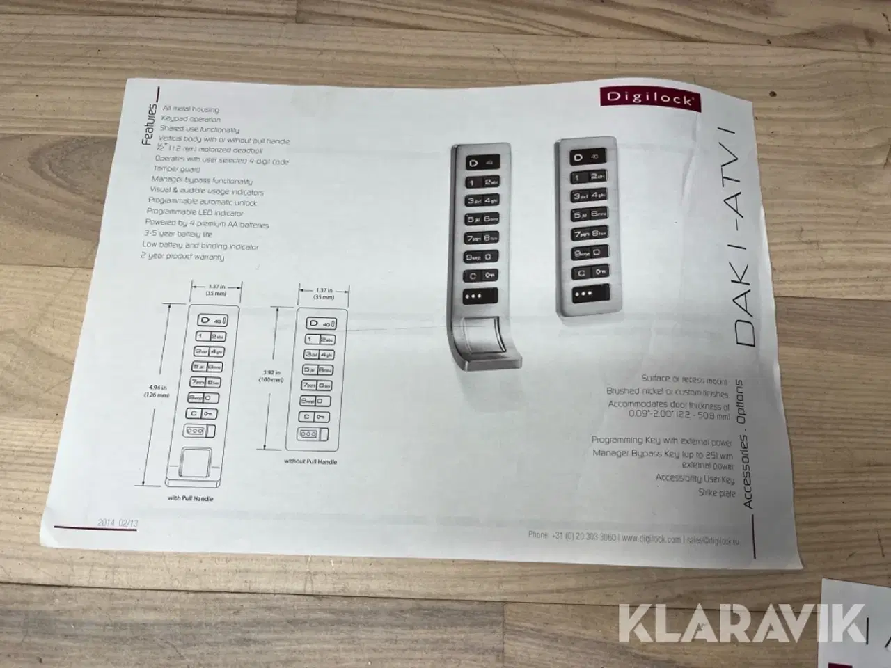 Billede 9 - Kodelås Digilock Asia DK ATV front unit