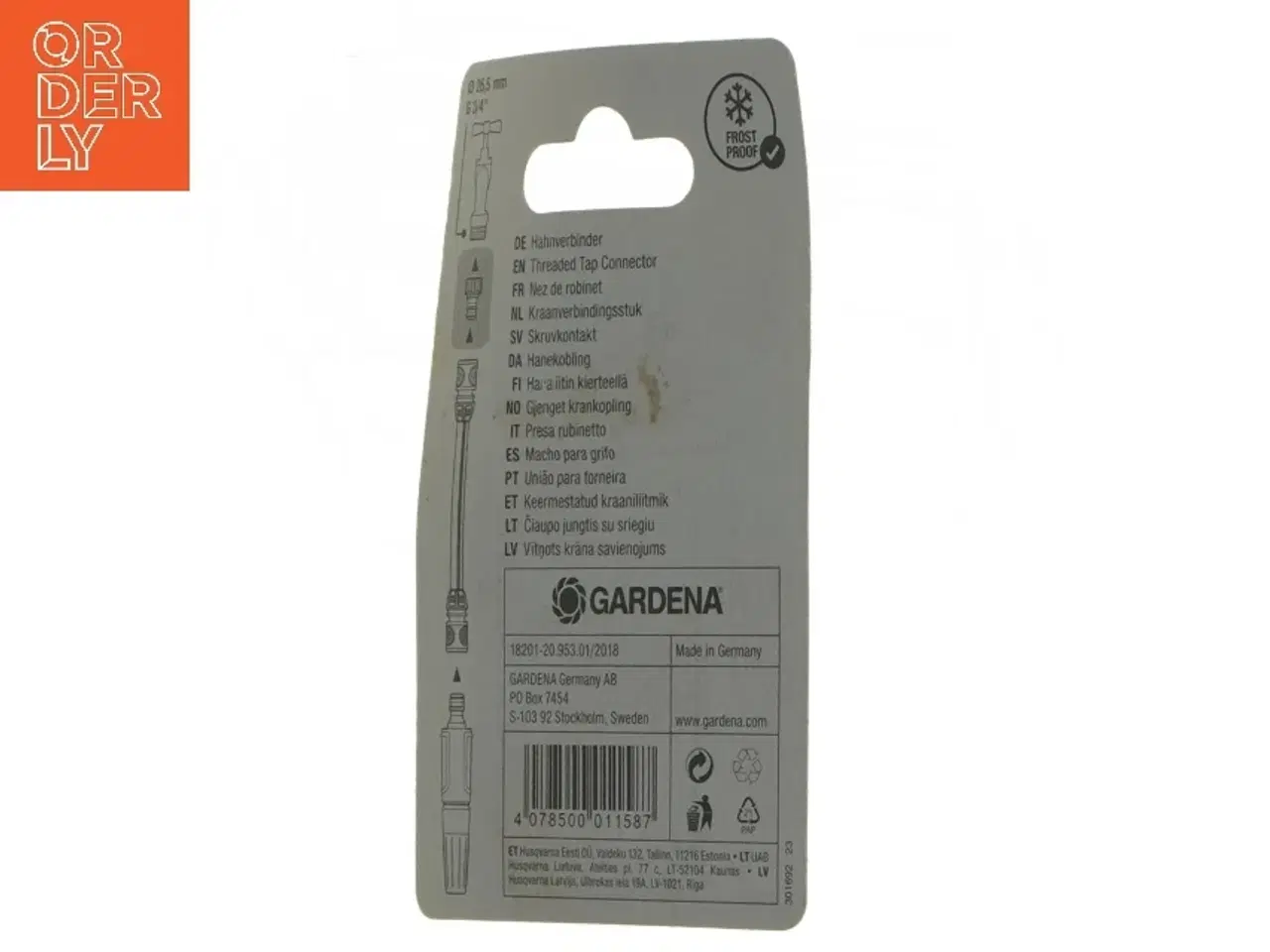 Billede 3 - Gardena gevind hanekobling fra Gardena (str. Ø 26,5 mm)