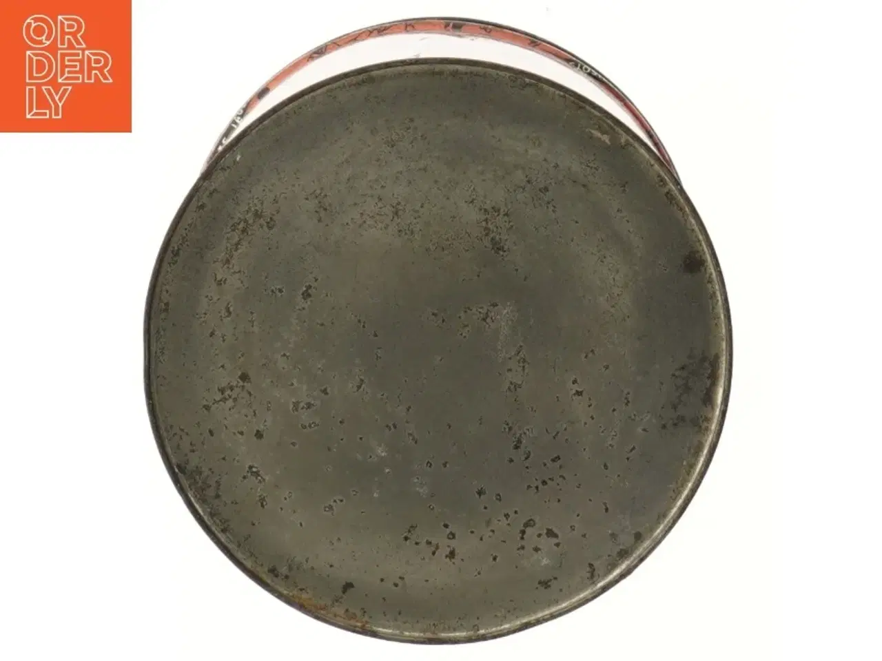 Billede 5 - Vintage metalbeholder lagermann (str. Ø 16 cm længde 19,5 cm)