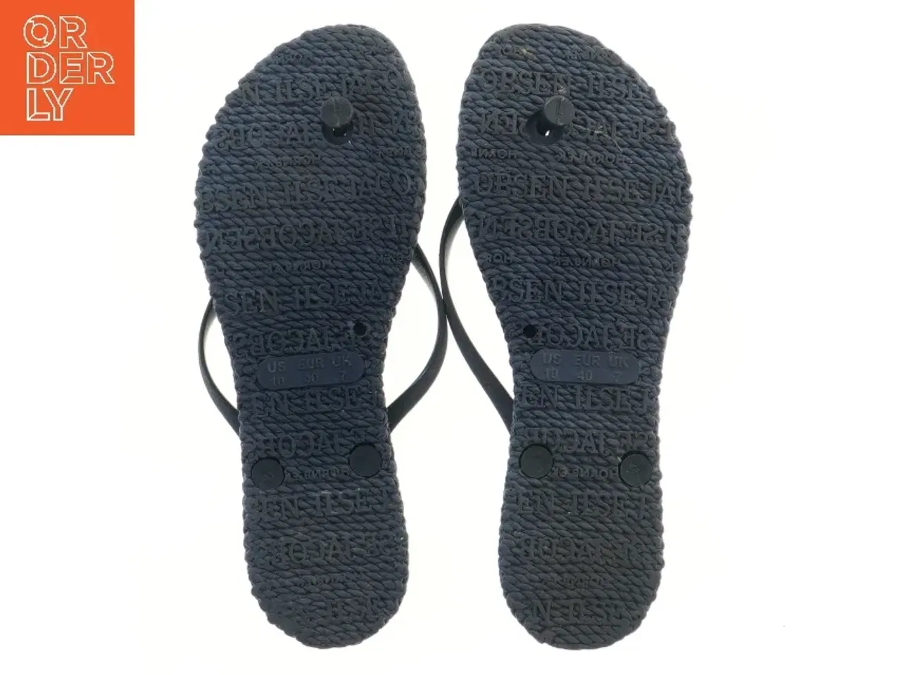 Billede 3 - Flip flops med "vævet" sål fra Ilse Jacobsen (str. 40 )