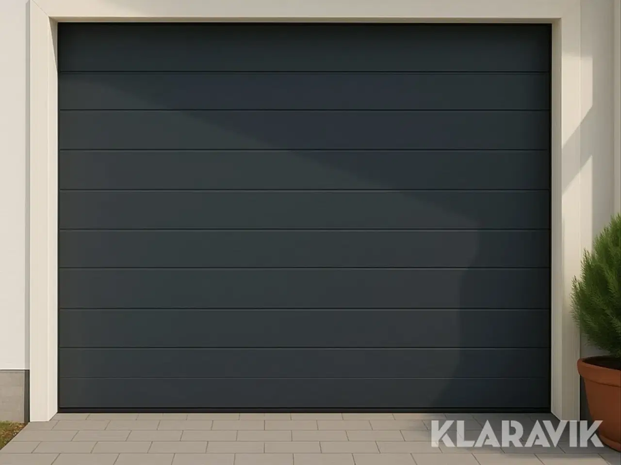 Billede 1 - Ledhejseport Bearsafe RAL7016 1 linje, 3x3m