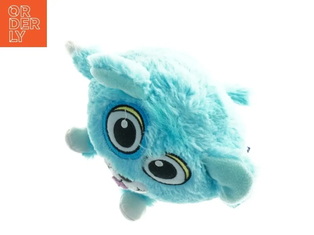 Billede 2 - Blåt tøjdyr med store øjne (str. 13 x 13 cm)