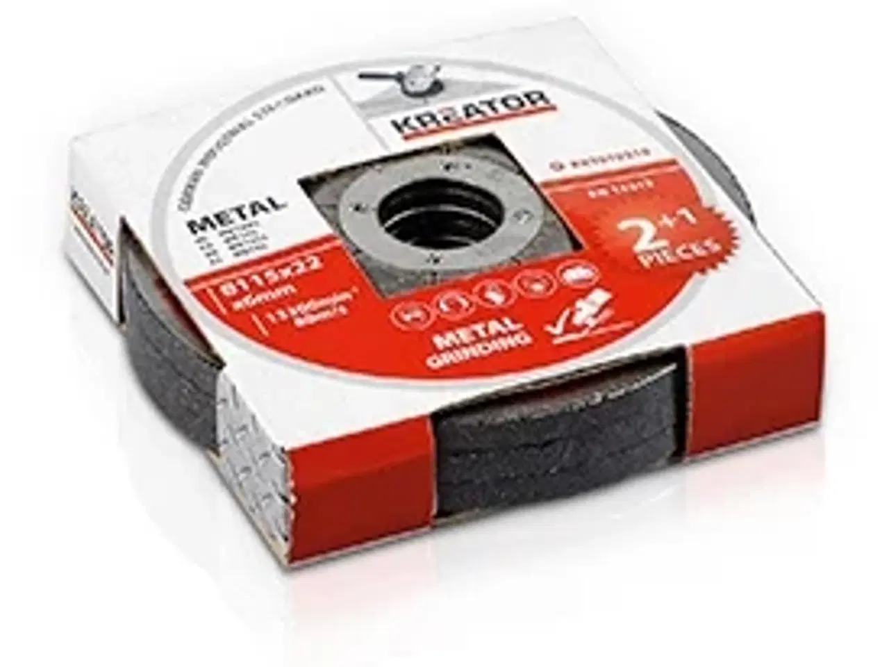 Billede 1 - Slibeskiver metal Ø 115x6,0 mm - 3 stk