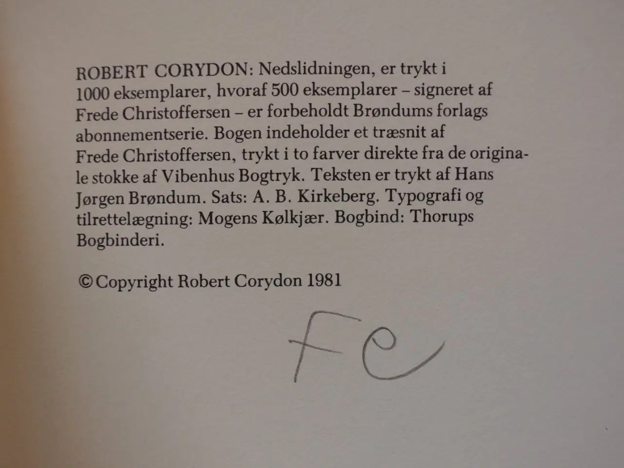 Billede 2 - nedslidningen - et digt, af robert corydon. grafik
