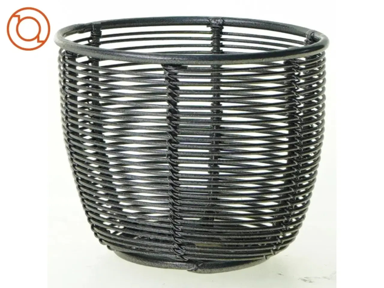Billede 1 - Metal flet Kurv i trådnet (str. 9 x 7 cm)