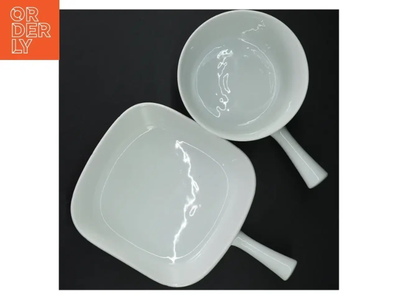Billede 3 - Porcelænspander med blå flamme fra Ildfast (str. 28 cm)
