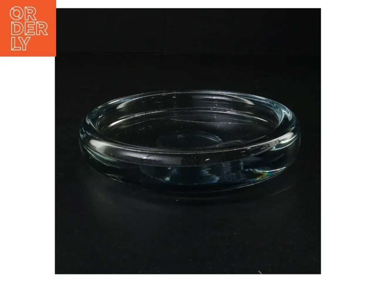 Billede 1 - Holmegaard glas skål (str. 20 x 3 cm)