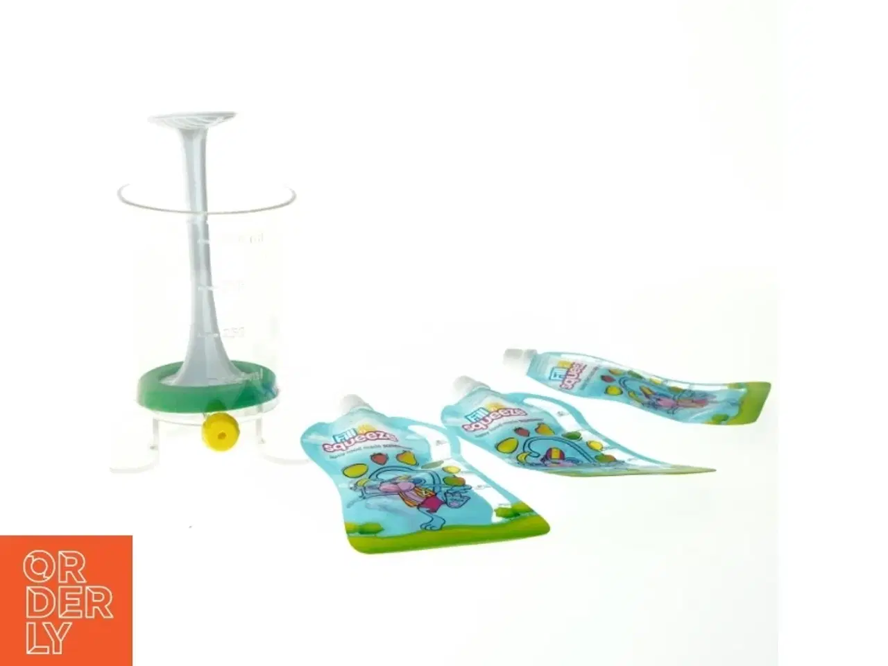 Billede 1 - Fill n squeeze med genanvendelige poser til babymad (str. 19 x 14 cm)