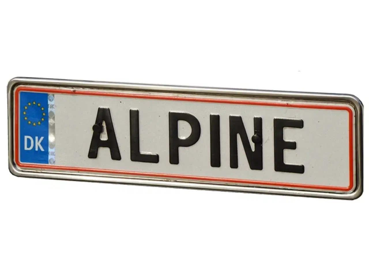 Billede 1 - Rustfri nummerpladeramme 1 stk.