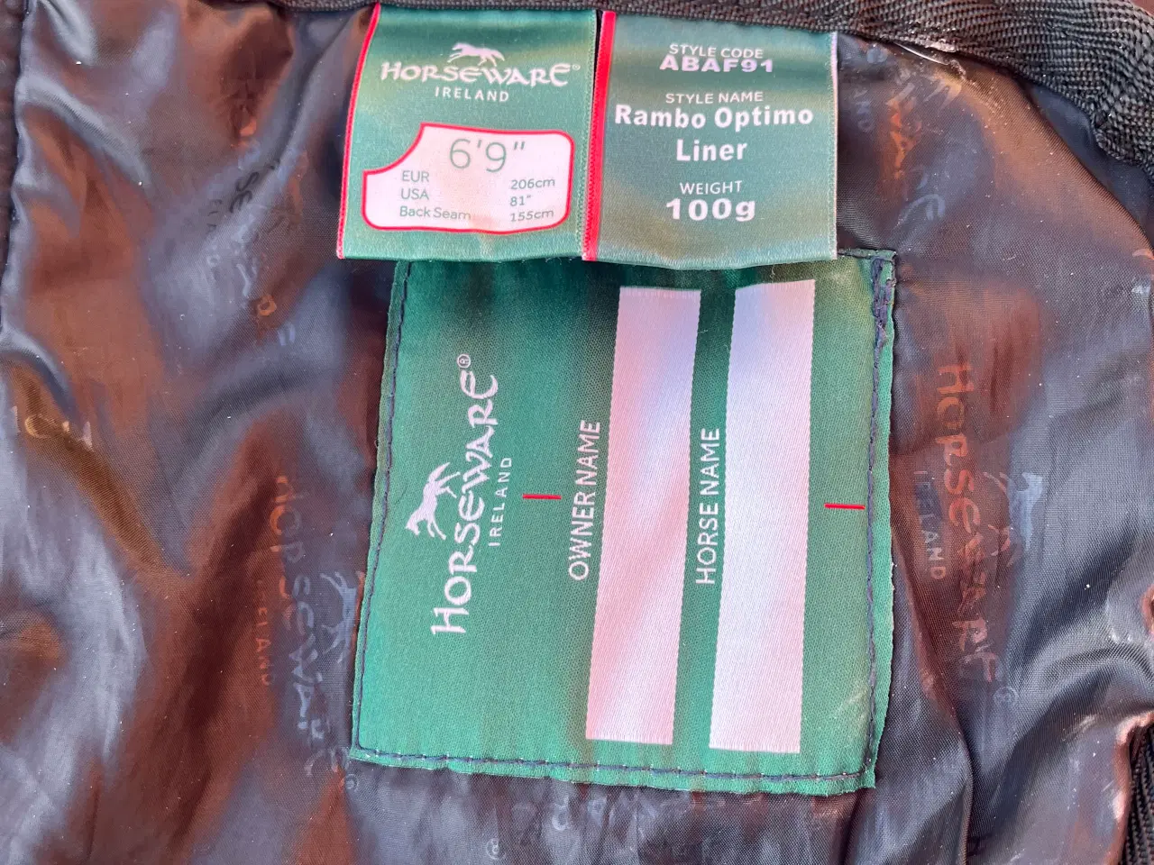 Billede 1 - Rambo hestedækken liner 2 stk