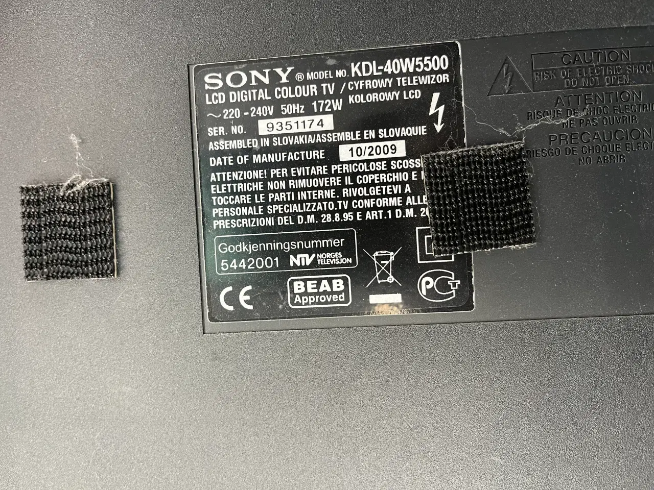 Billede 4 - Sony 40” inkl vægbeslag med motor