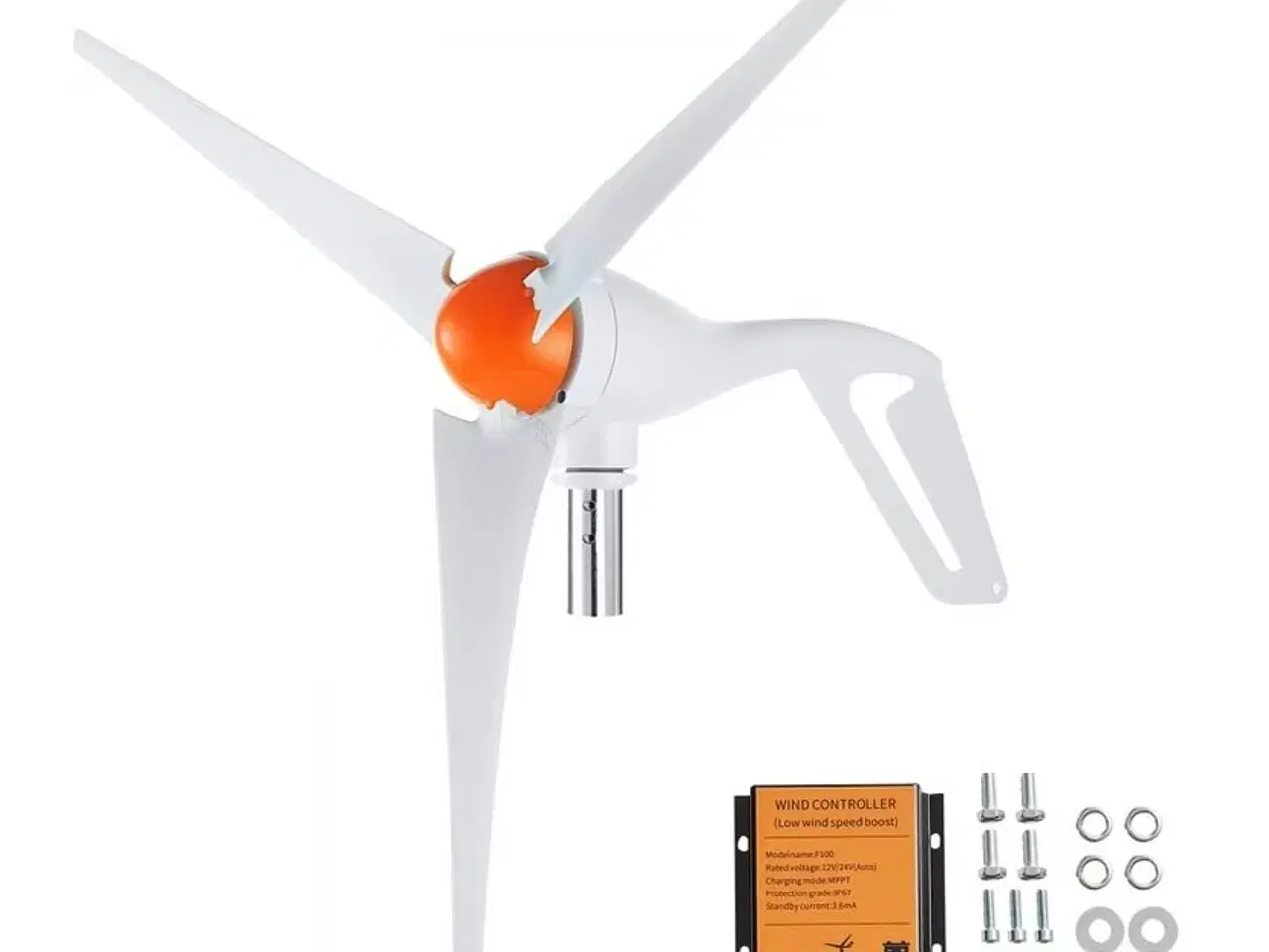 Billede 1 - 500Watt 3-bladet vindmølle 12v