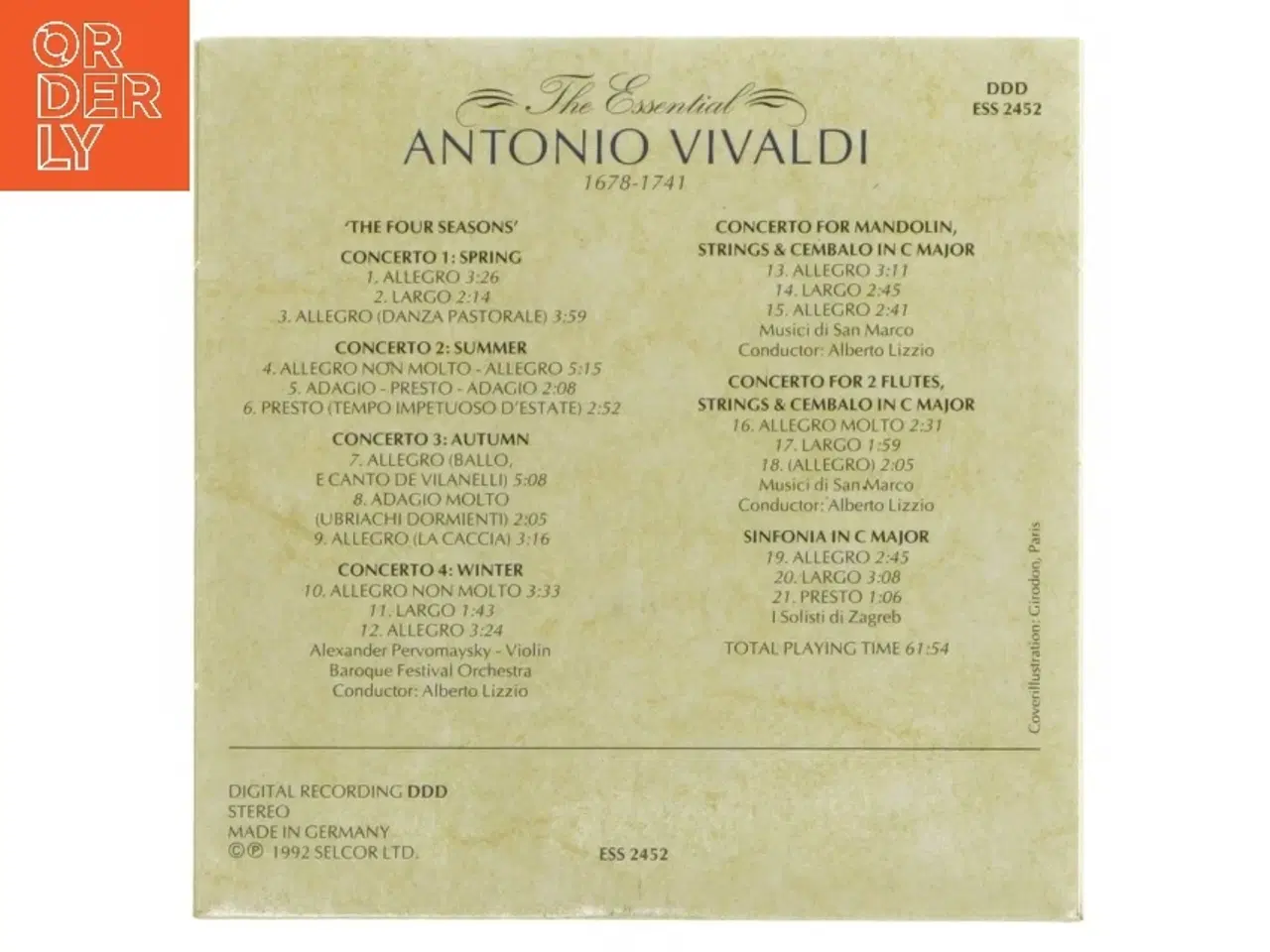 Billede 2 - Vivaldi CD: The Essential