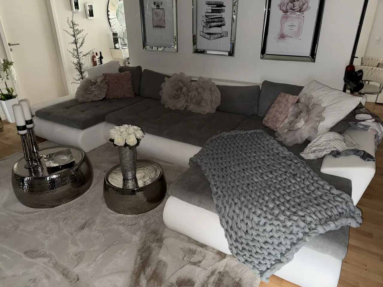 Billede 3 - U-Sofa med dobbelt chaiselong 