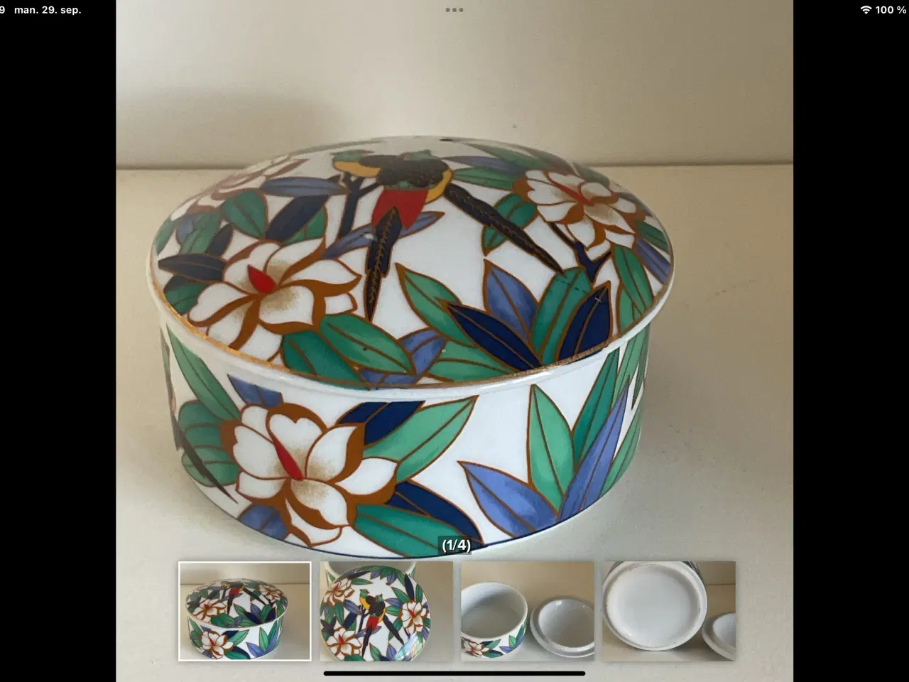 Billede 1 - Skrin i porcelæn 