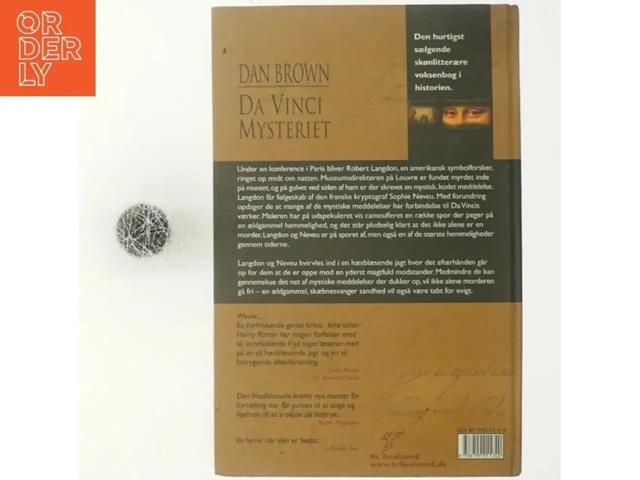 Billede 3 - Da Vinci Mysteriet af Dan Brown (Bog)