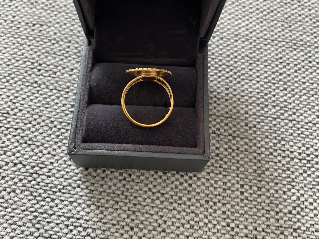 Billede 4 - Daisy ring forgyldt/hvid 18 mm/str. 59