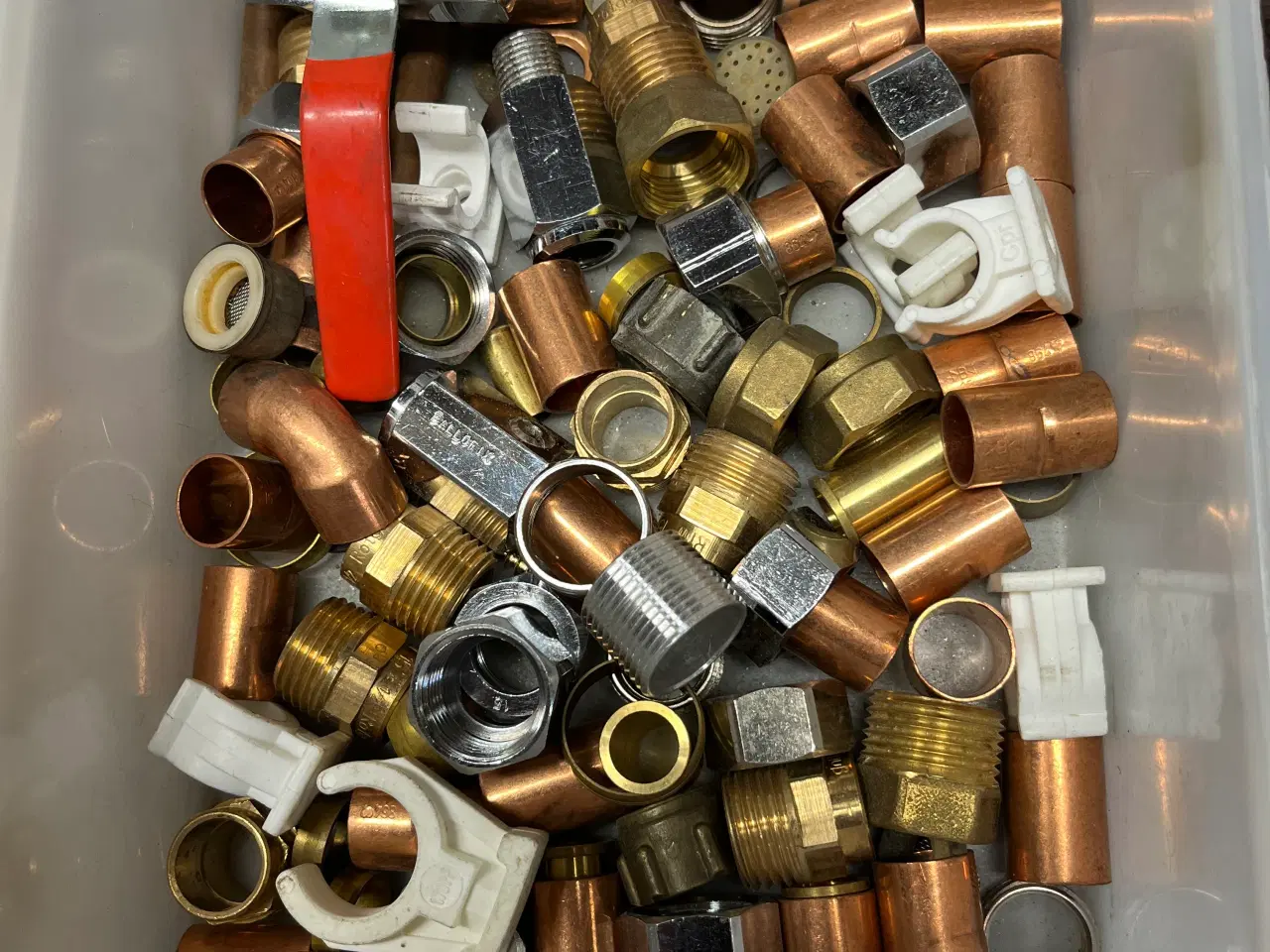 Billede 4 - DIV VVS Kobber og messing fittings 60 kr