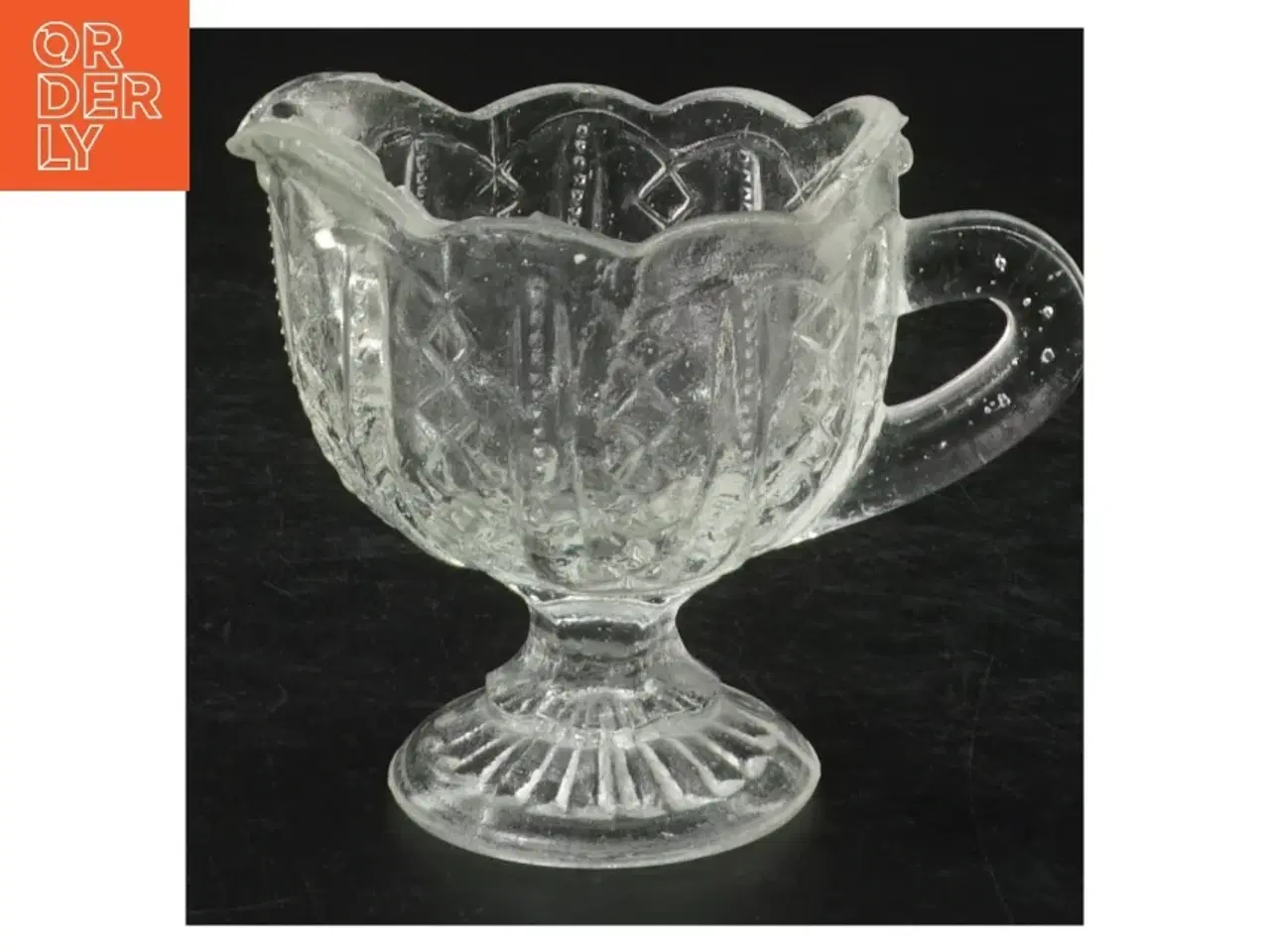 Billede 1 - Glas kande med hank (str. H. 7,5 cm. ø. 6 cm)