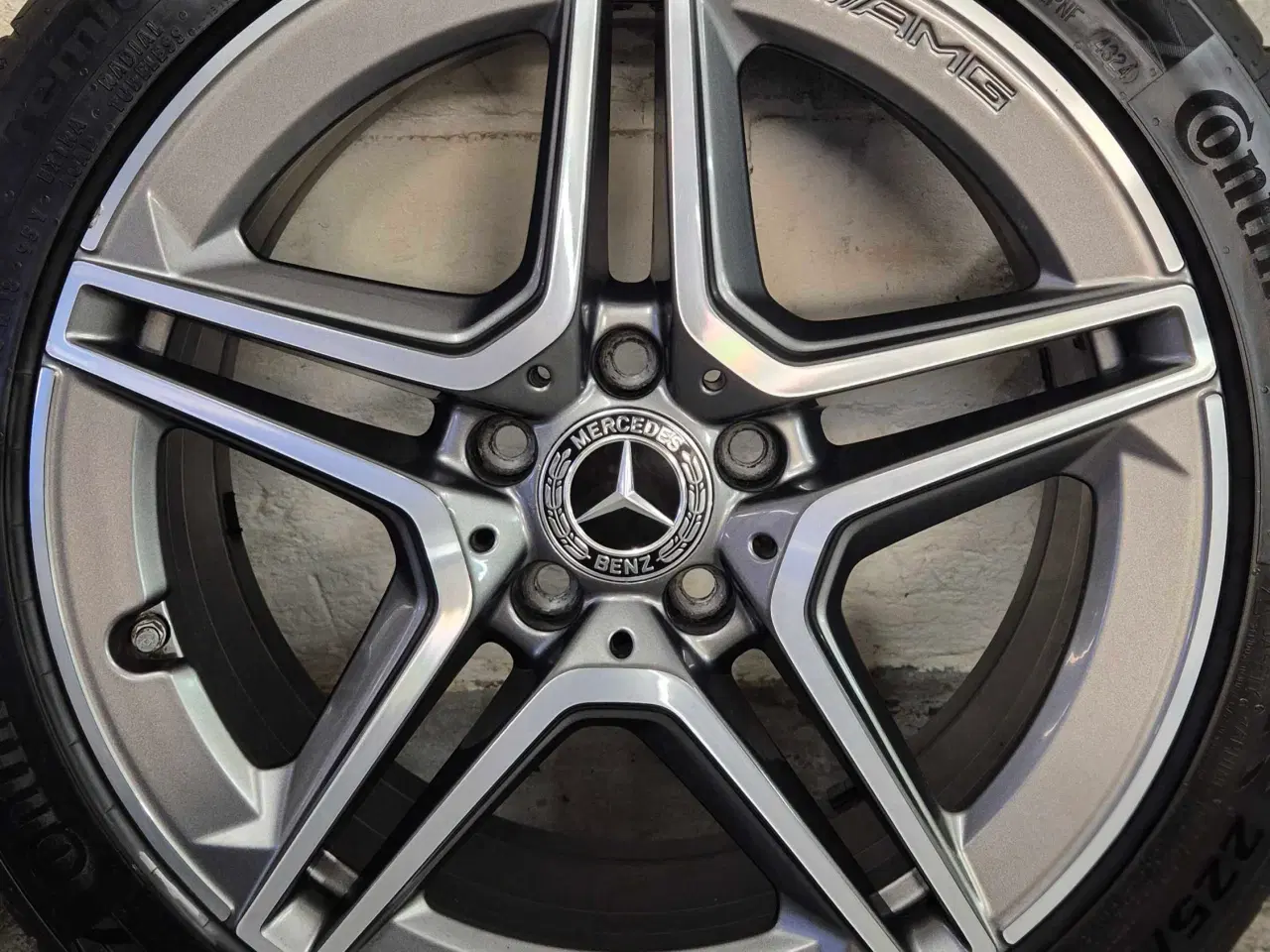 Billede 9 - MERCEDES "AMG" ORIGINAL ALUFÆLGE MED SOMMERDÆK 5x1